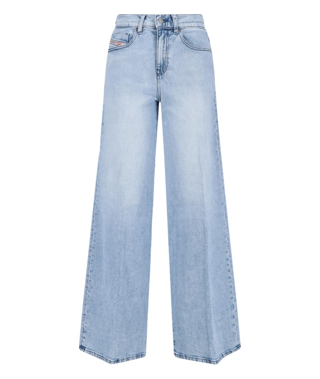 DIESEL Синие хлопковые прямые джинсы, фото 1