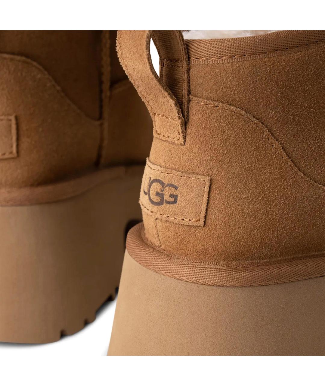 UGG AUSTRALIA Коричневые нубуковые ботинки, фото 4