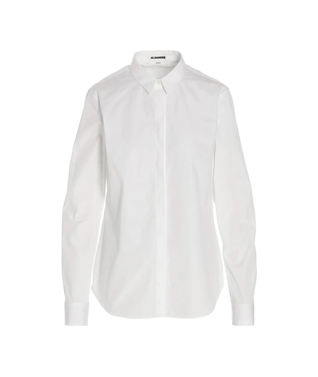 JIL SANDER Белая хлопковая рубашка, фото 1