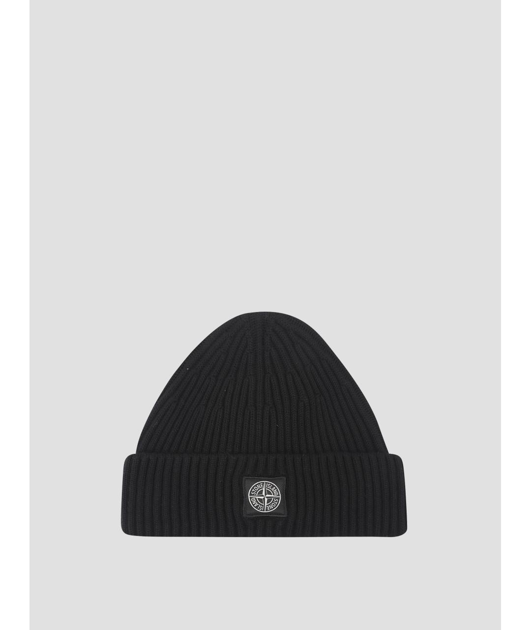 STONE ISLAND Черная шерстяная шляпа, фото 3