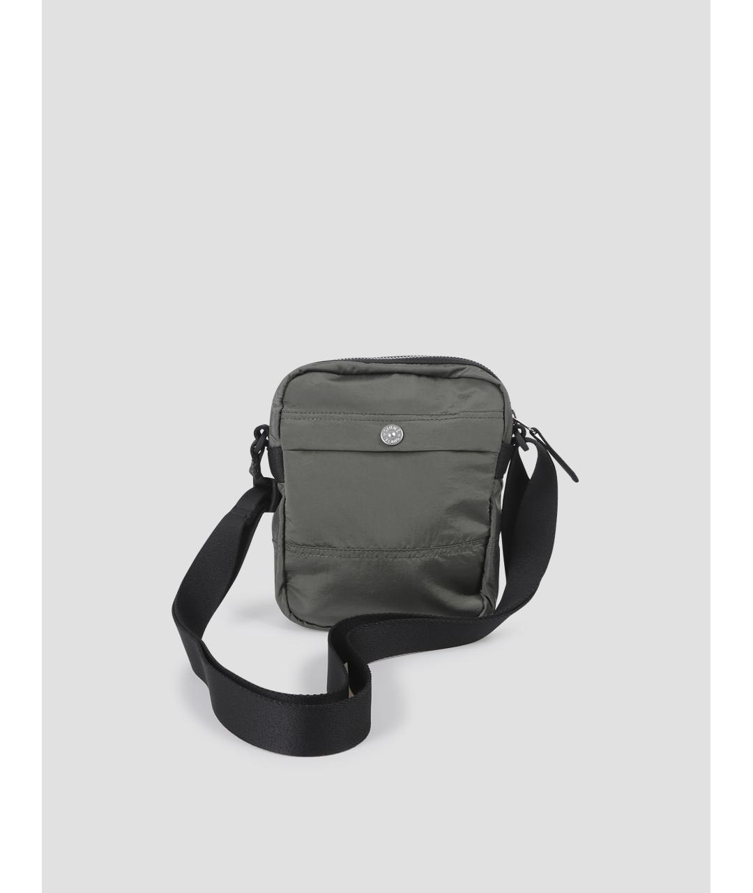 STONE ISLAND Зеленая тканевая сумка на плечо, фото 3