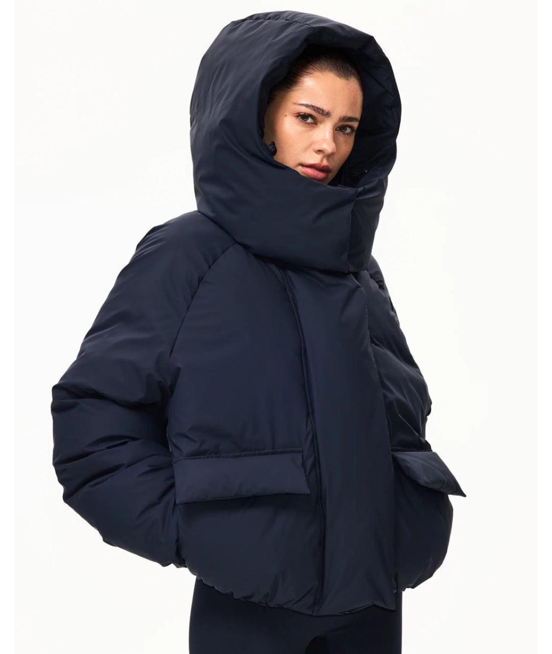 KHY Темно-синий полиэстеровый пуховик, фото 4
