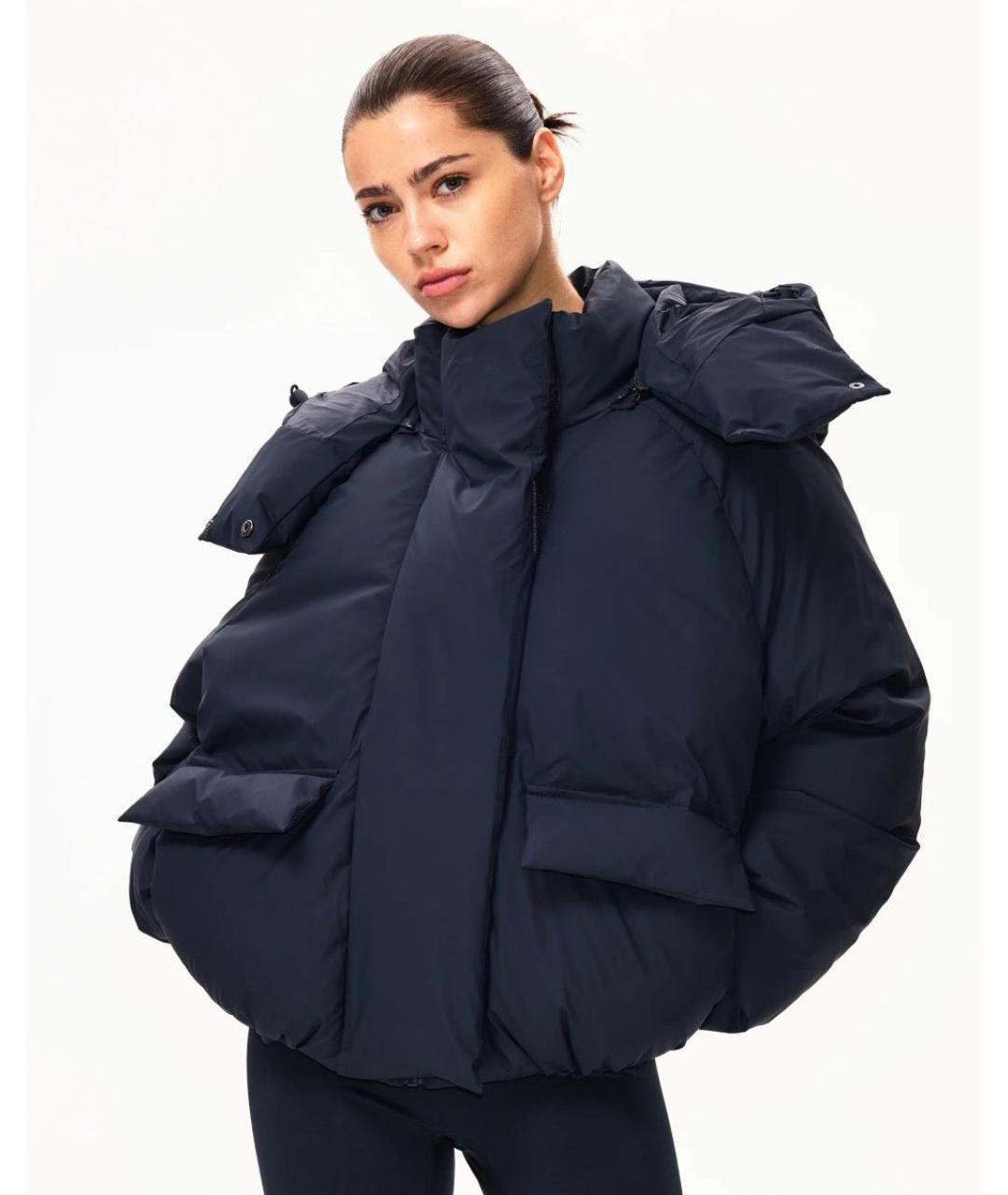 KHY Темно-синий полиэстеровый пуховик, фото 3