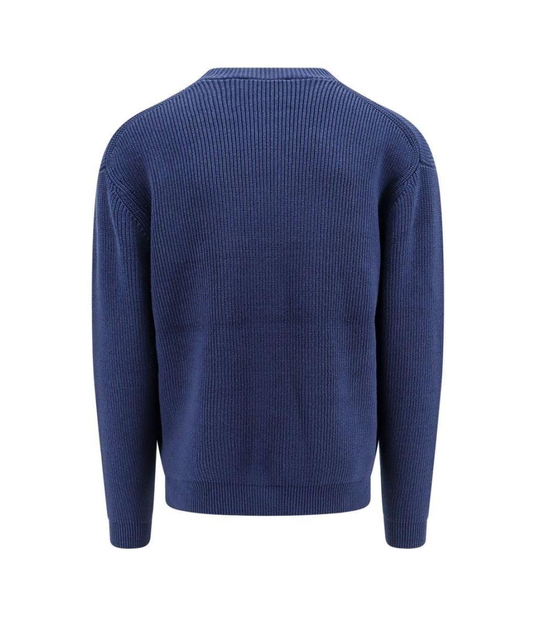 MAISON KITSUNE Синий хлопковый кардиган, фото 2