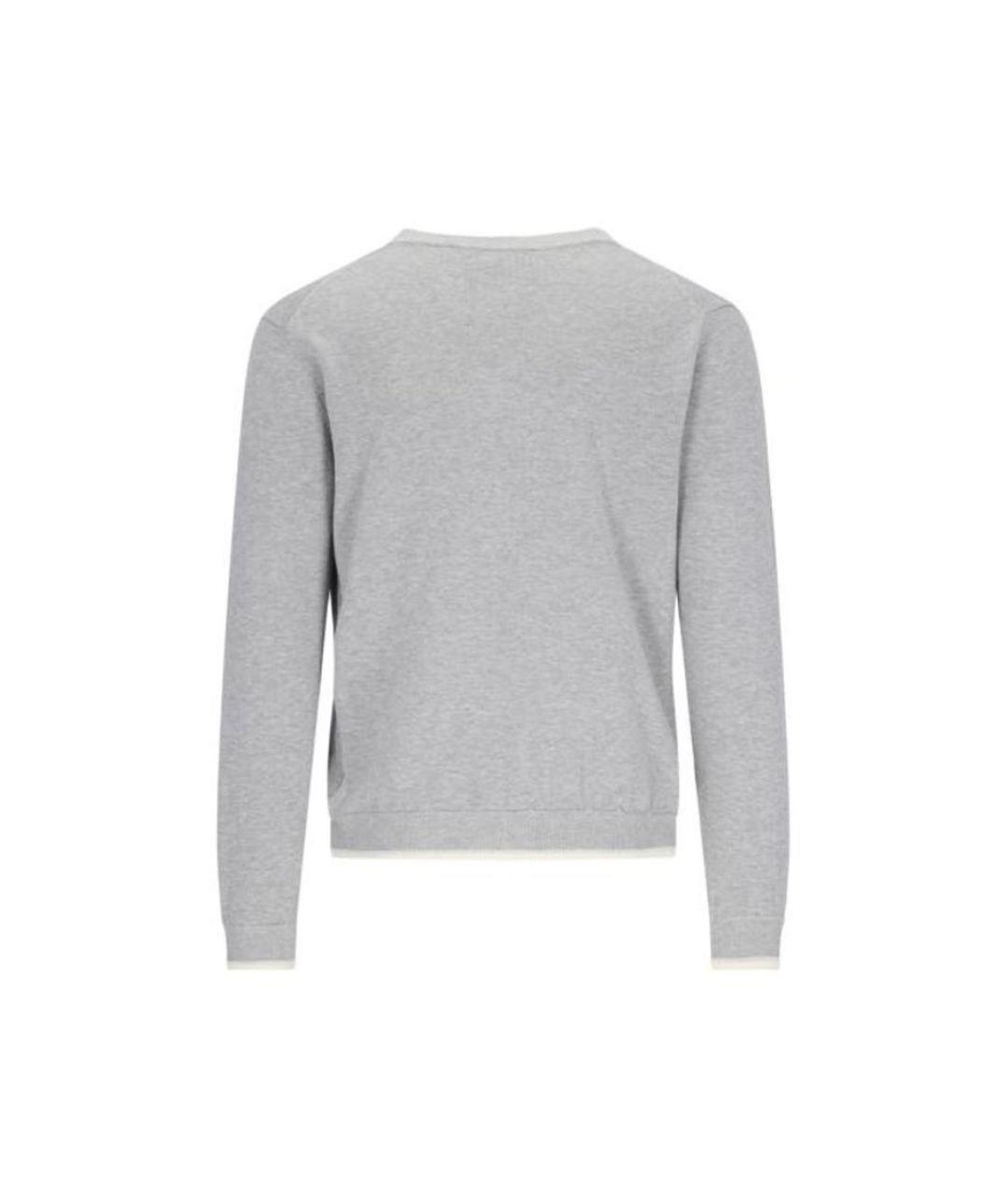 MAISON KITSUNE Серый хлопковый кардиган, фото 2