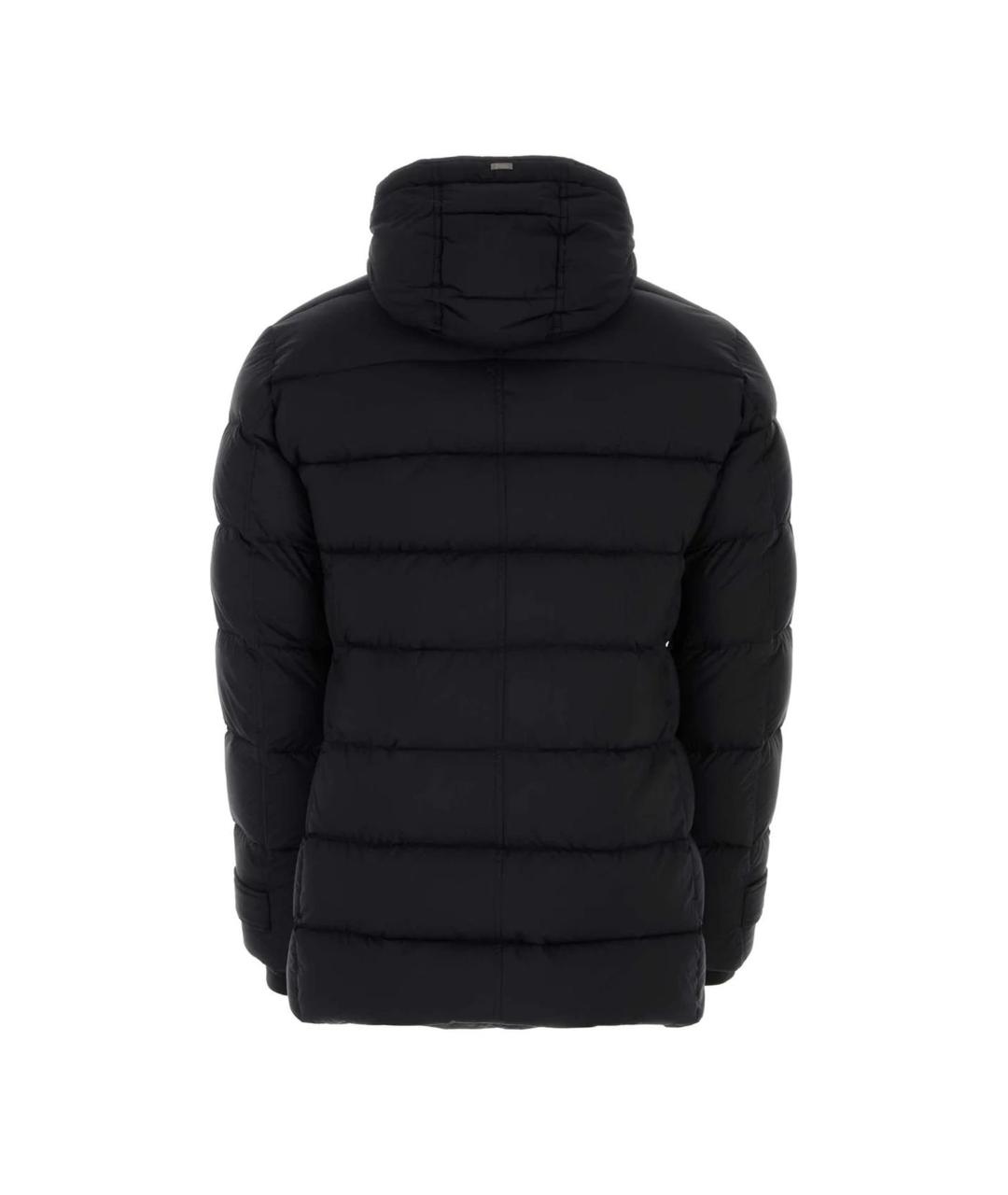 HERNO Черный полиамидовый пуховик, фото 2