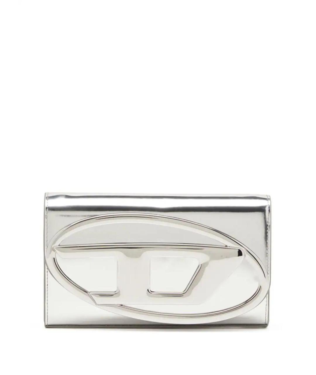 DIESEL Серебрянный кожаный кошелек, фото 1