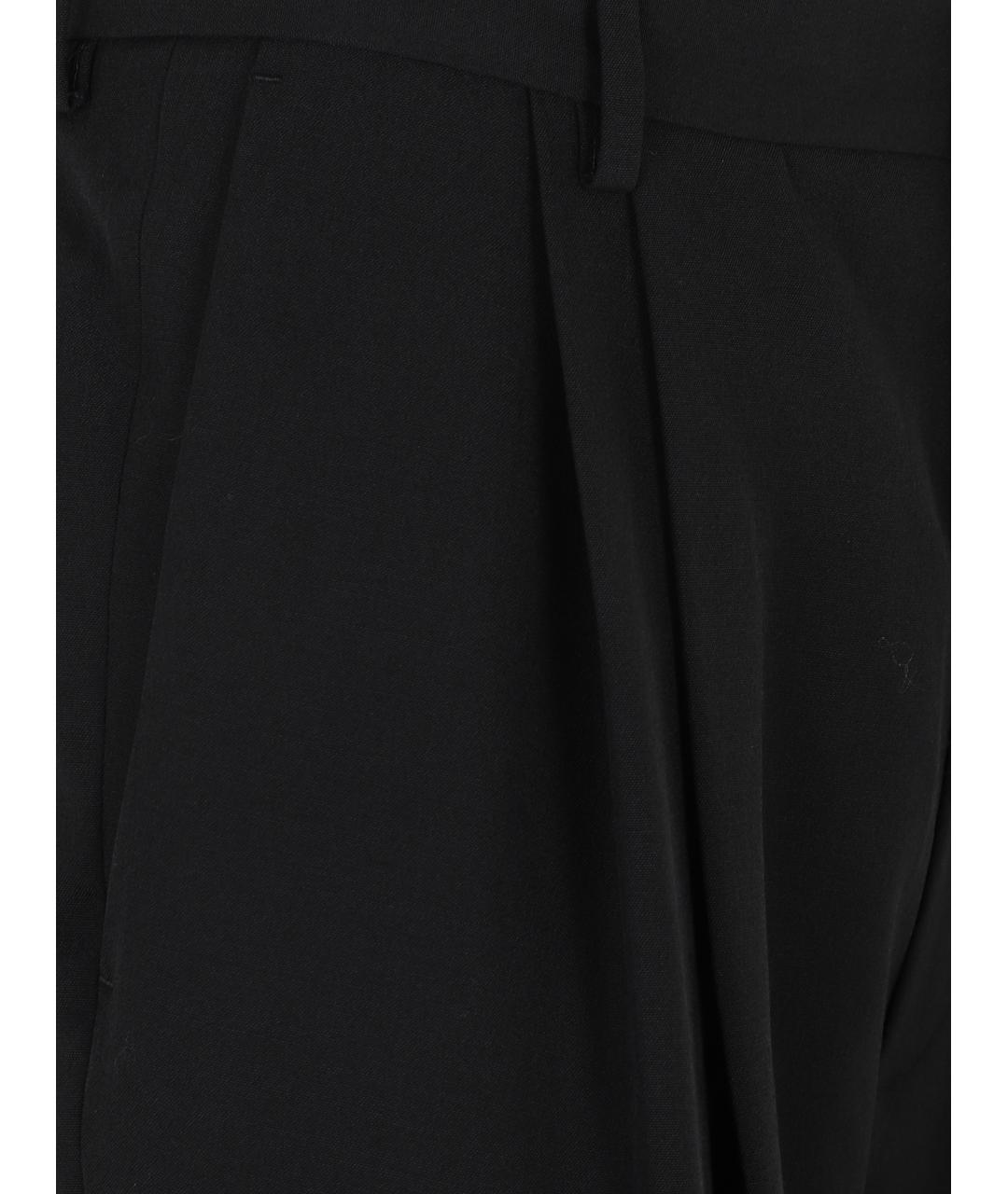 DRIES VAN NOTEN Черные шерстяные шорты, фото 3