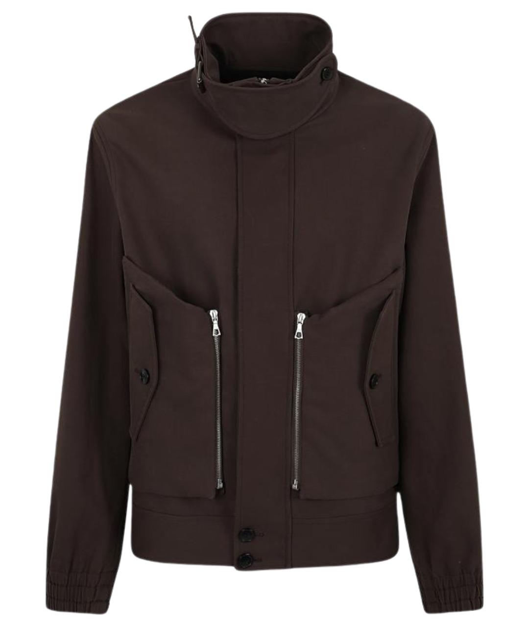 DRIES VAN NOTEN Коричневая хлопковая куртка, фото 1