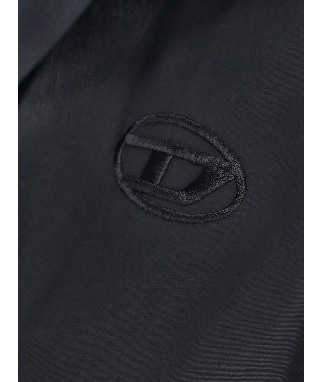 DIESEL Черное хлопковое платье, фото 3