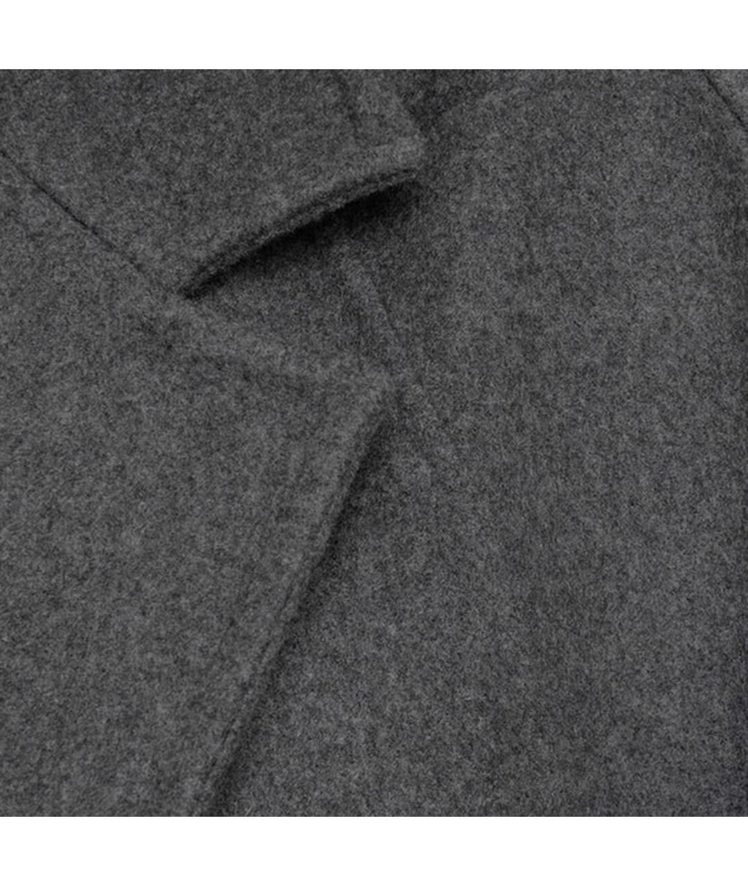 MAX MARA Антрацитовое шерстяное пальто, фото 2