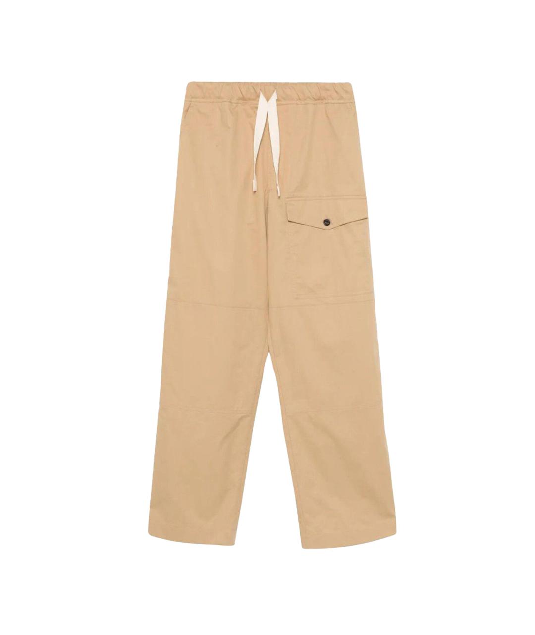 DRIES VAN NOTEN Бежевые хлопковые повседневные брюки, фото 1