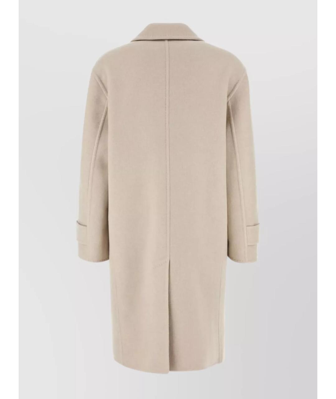 MAX MARA Бежевое шерстяное пальто, фото 2