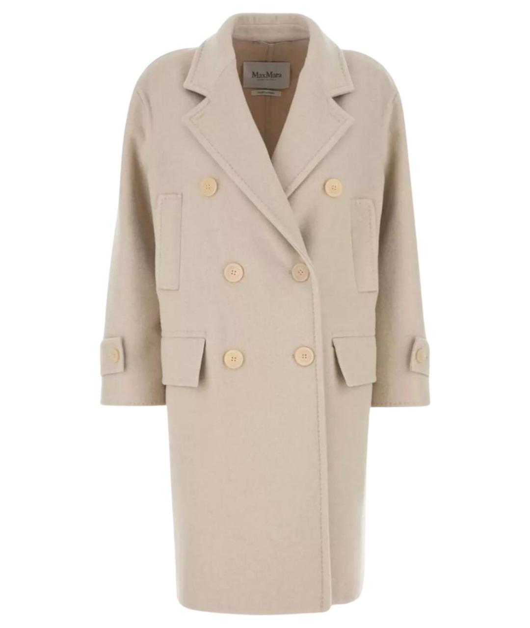MAX MARA Бежевое шерстяное пальто, фото 1
