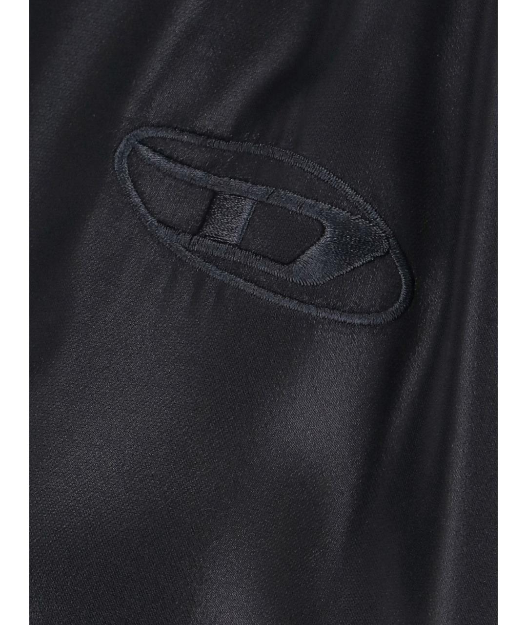 DIESEL Черная полиэстеровая рубашка, фото 3