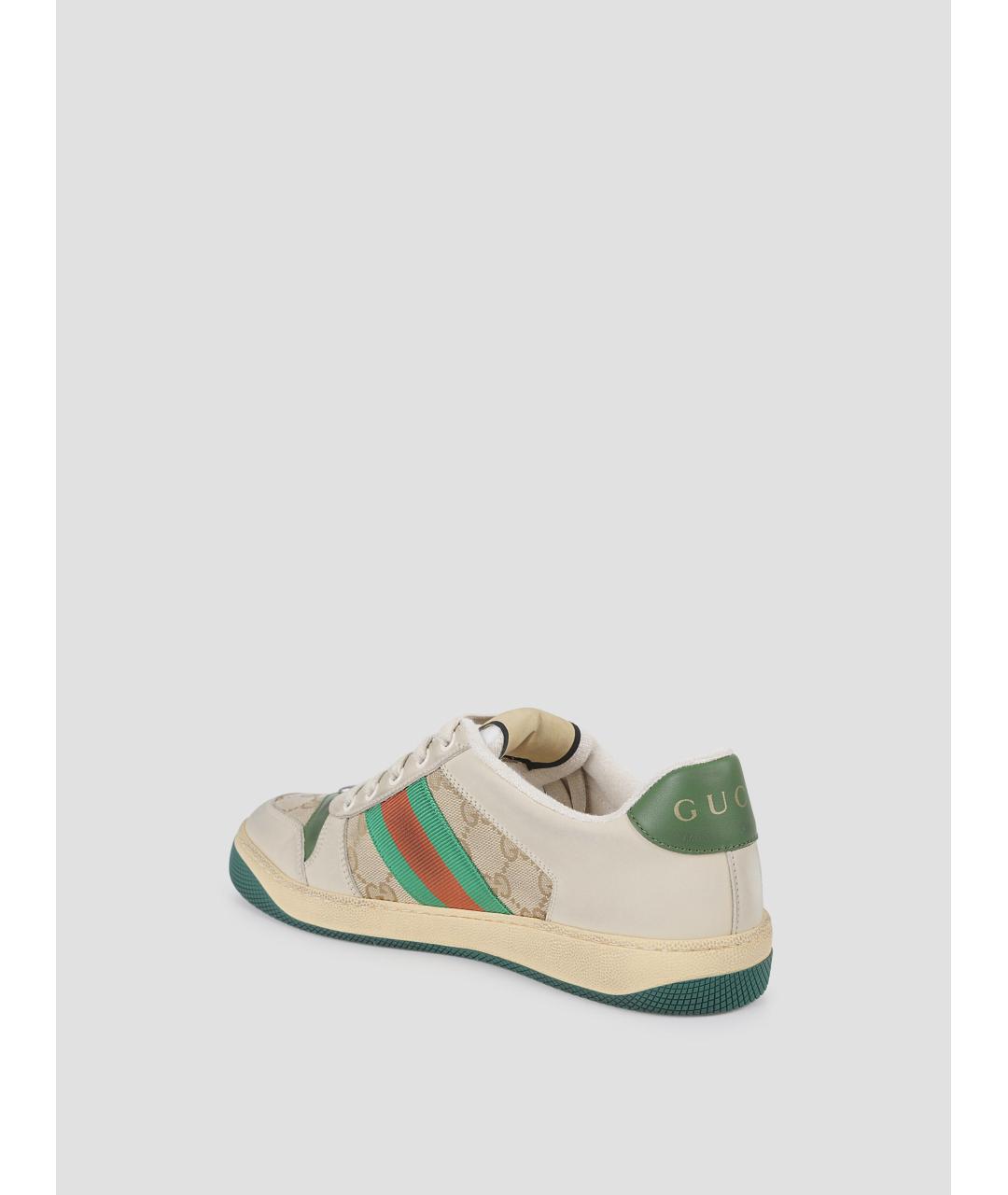 GUCCI Бежевые кеды, фото 2