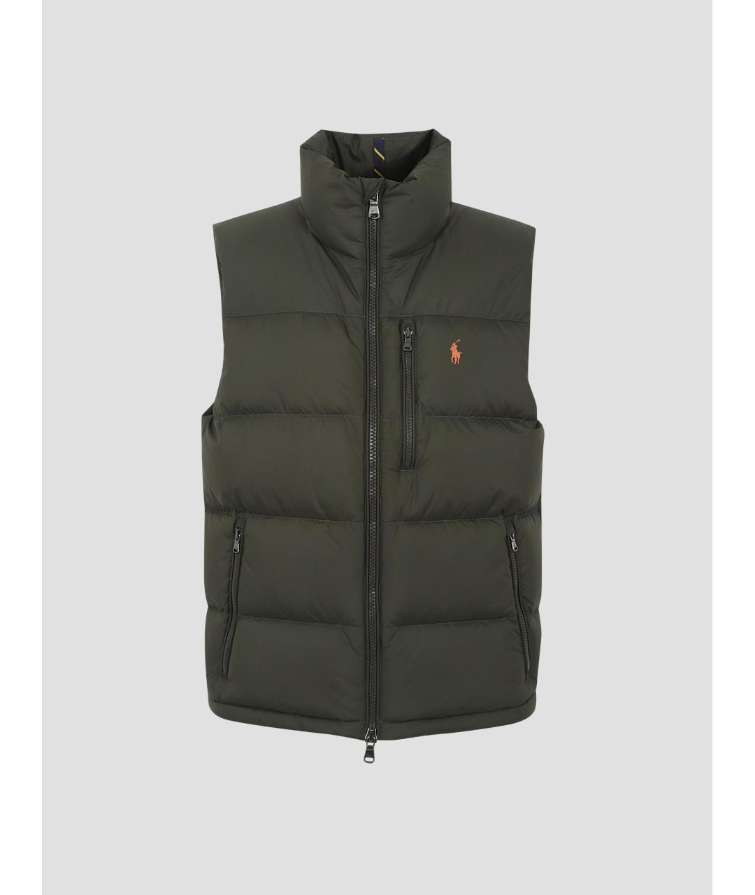 POLO RALPH LAUREN Хаки полиэстеровый жилет, фото 4