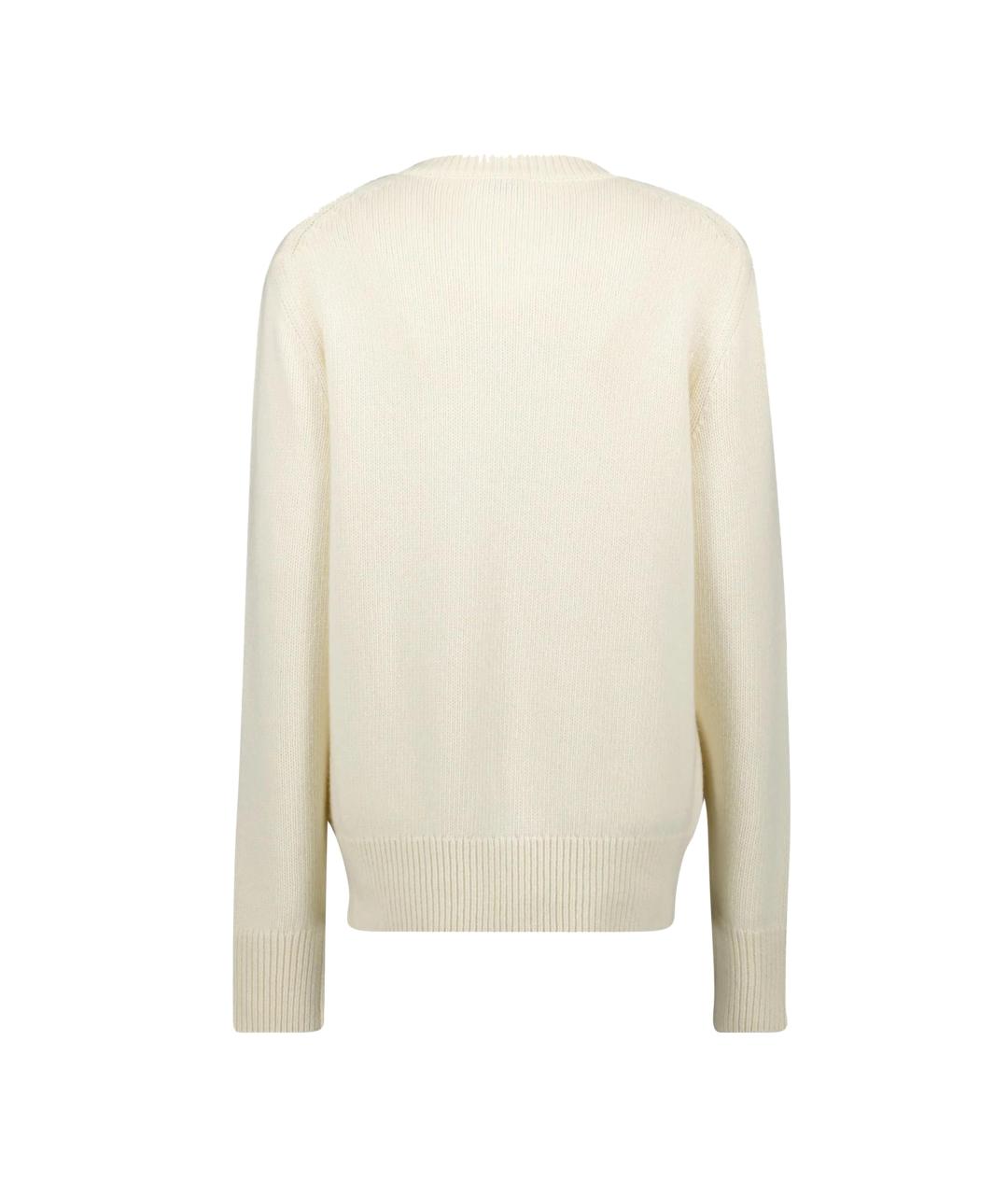 BURBERRY Белый шерстяной джемпер / свитер, фото 2