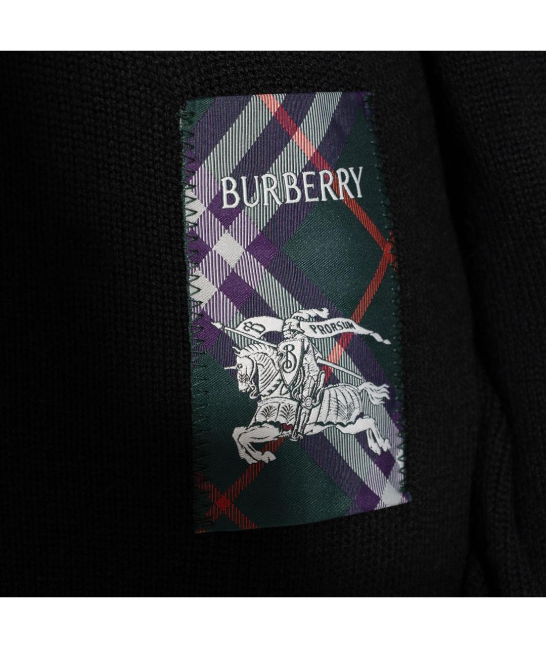 BURBERRY Черный шерстяной джемпер / свитер, фото 2
