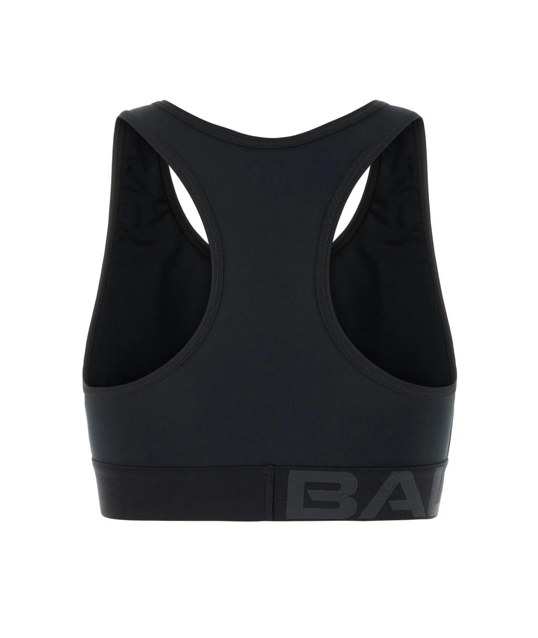 BALENCIAGA Черная полиэстеровая майка, фото 2