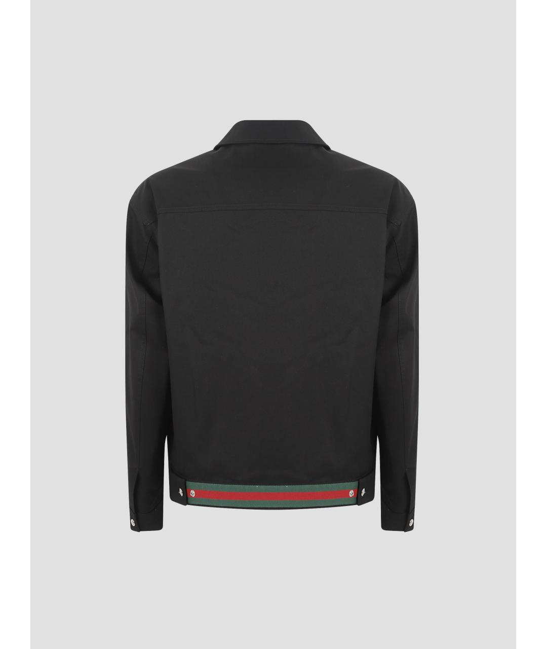 GUCCI Черная хлопковая куртка, фото 2