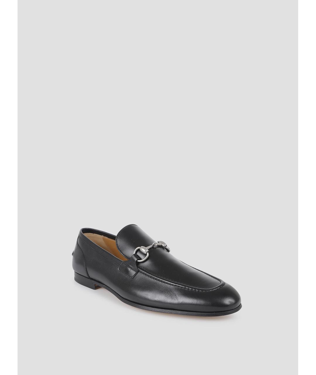 GUCCI Черные кожаные лоферы, фото 3