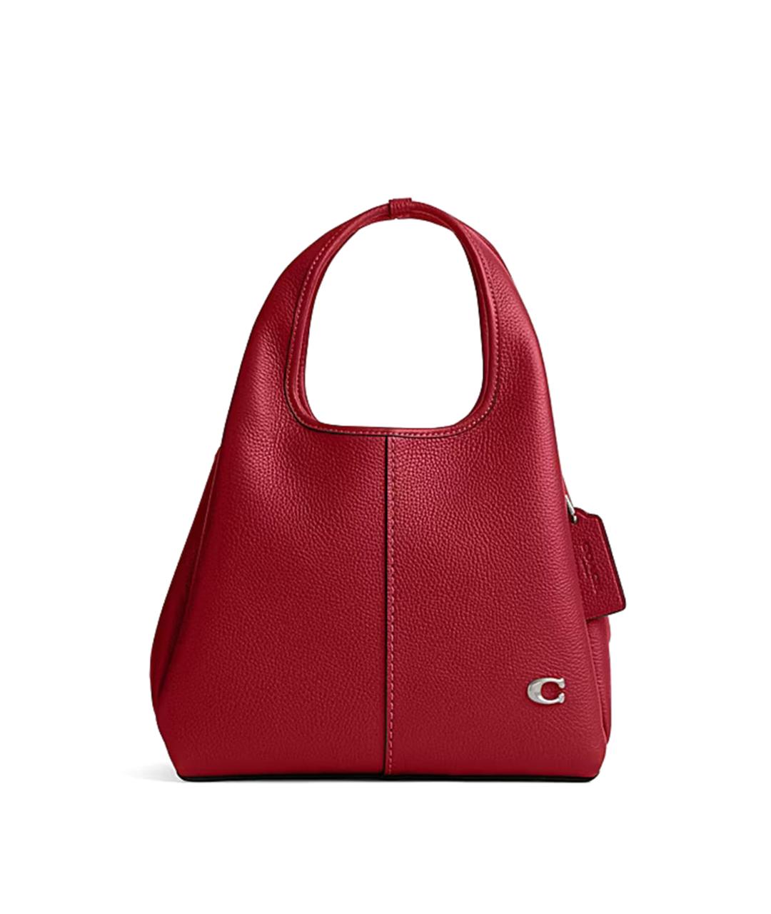 COACH Красная кожаная сумка с короткими ручками, фото 1