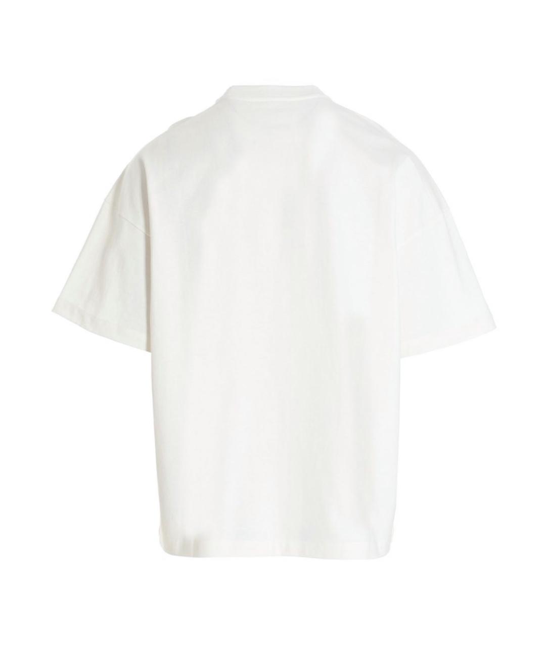 JIL SANDER Белая хлопковая футболка, фото 2