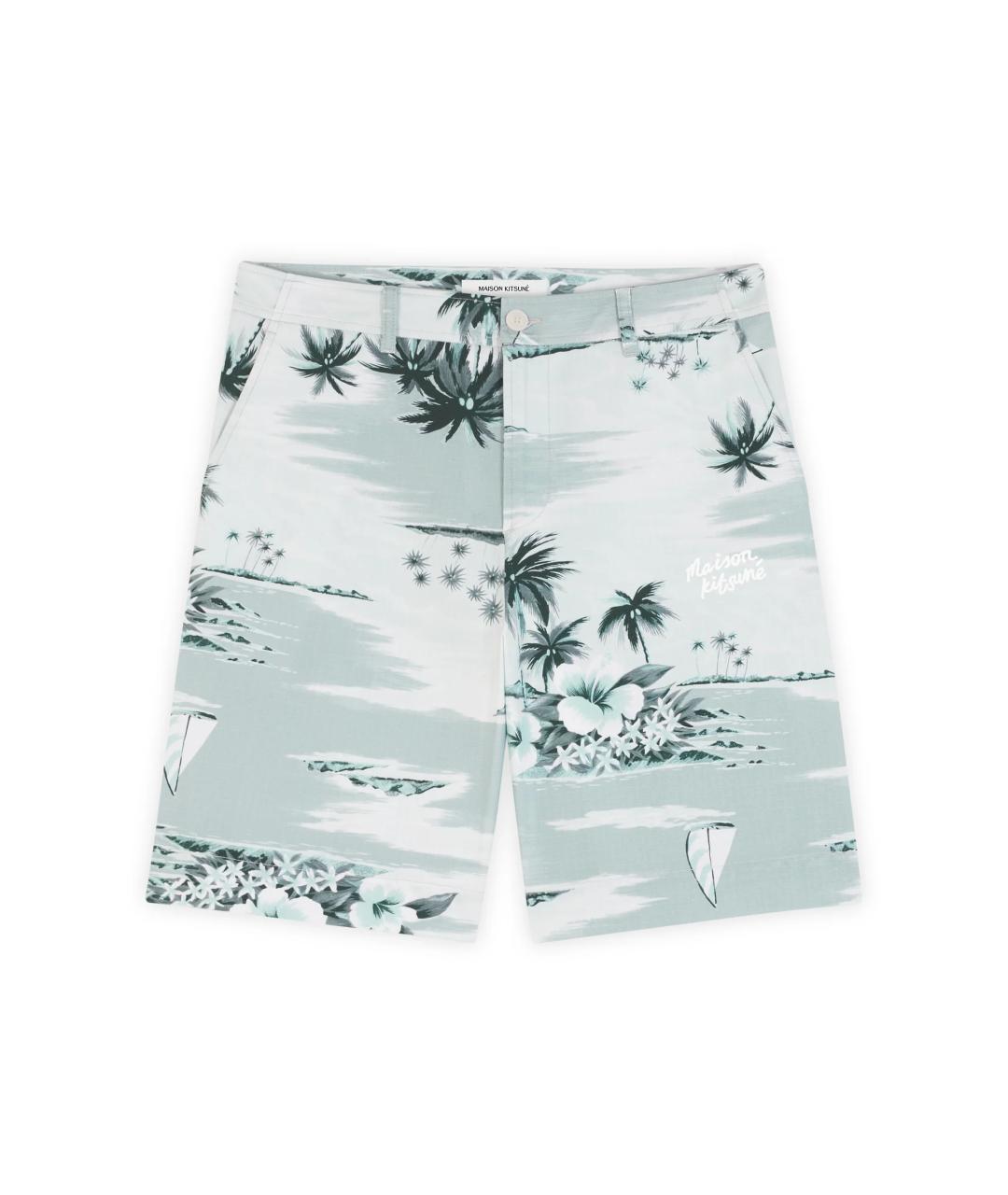 MAISON KITSUNE Мульти хлопковые шорты, фото 1