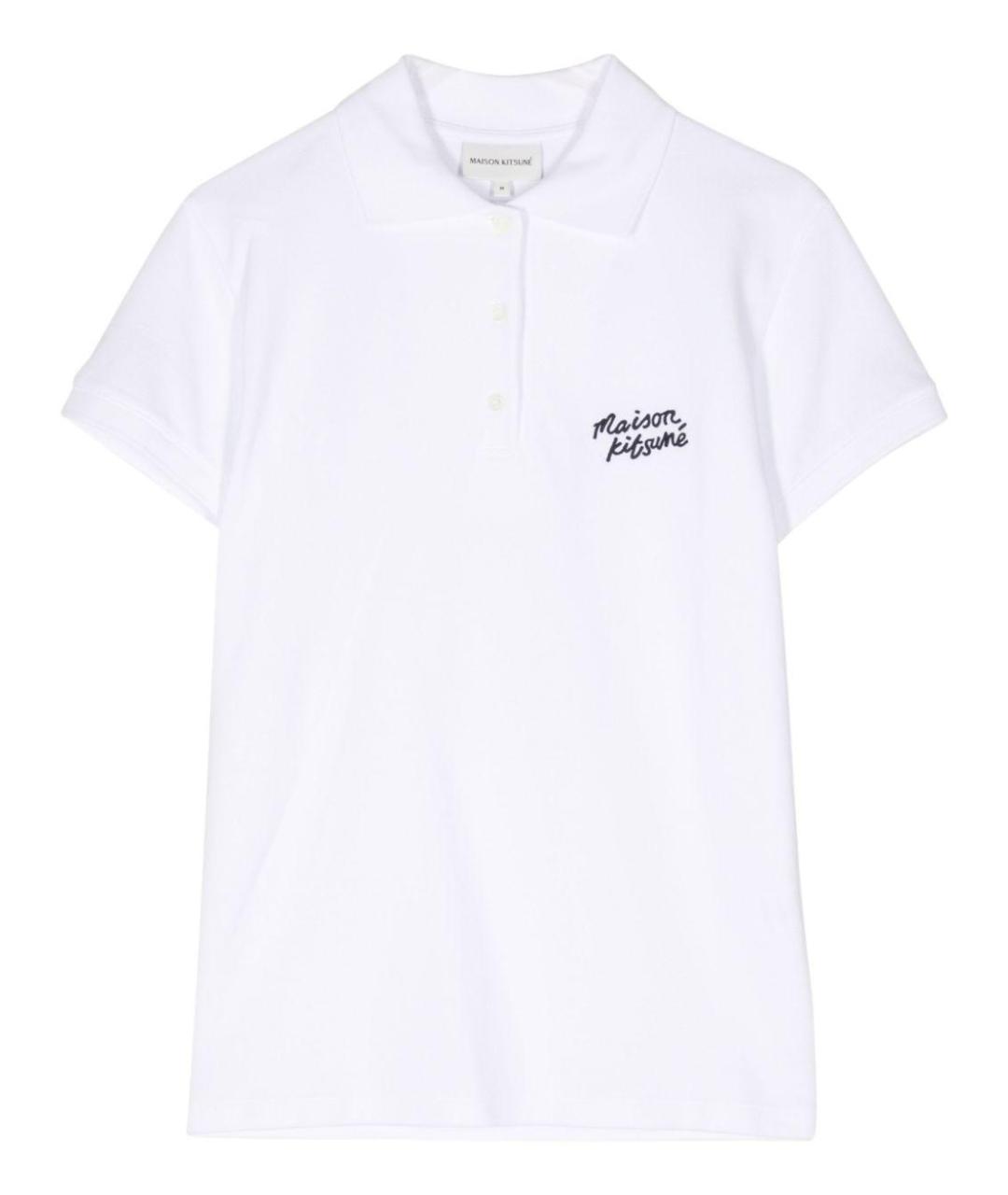 MAISON KITSUNE Белая хлопковая футболка, фото 1