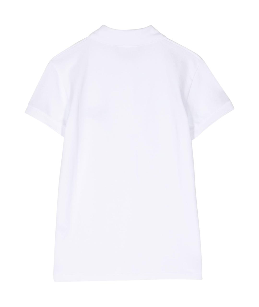 MAISON KITSUNE Белая хлопковая футболка, фото 2