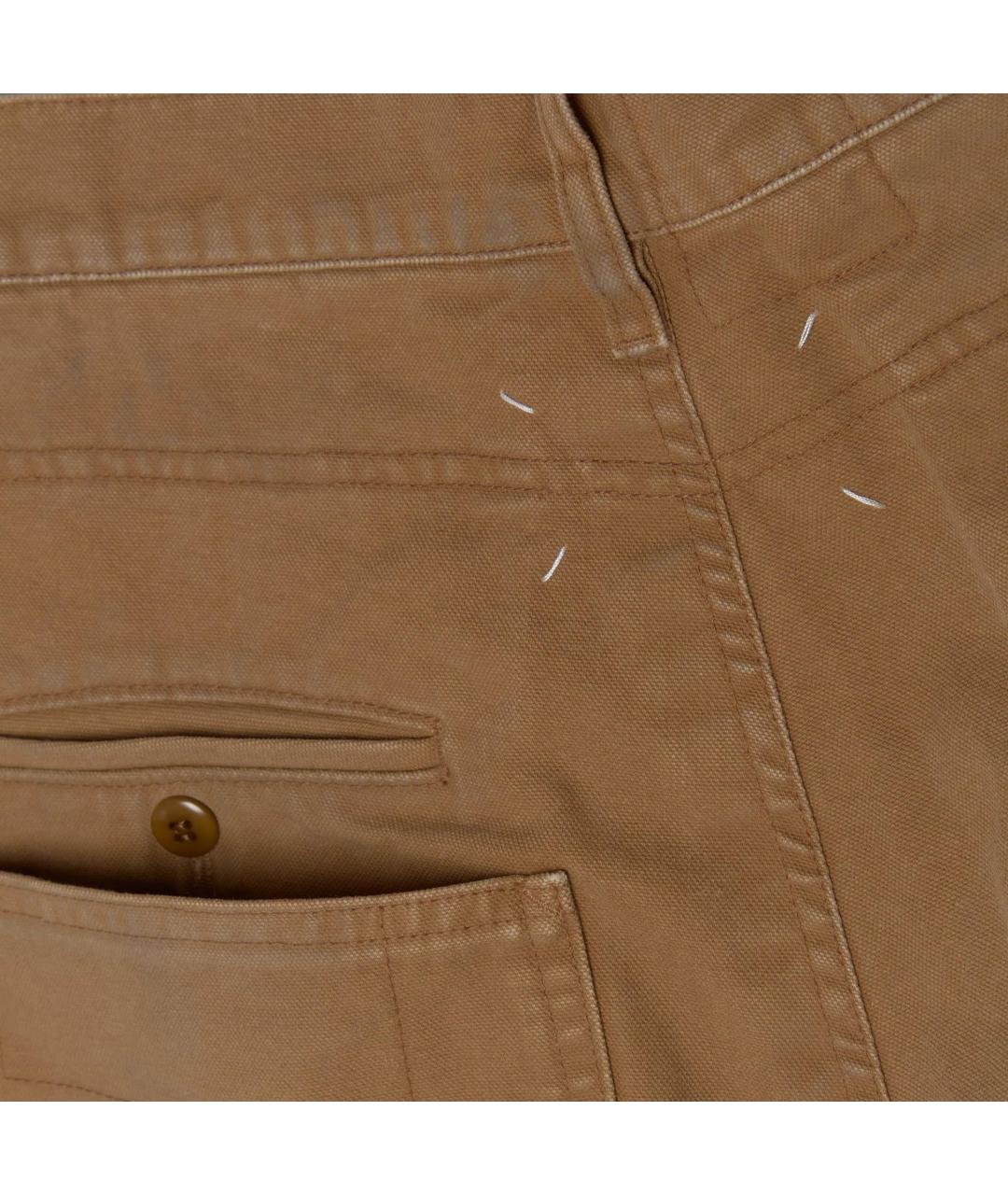 MAISON MARGIELA Бежевые хлопковые шорты, фото 3