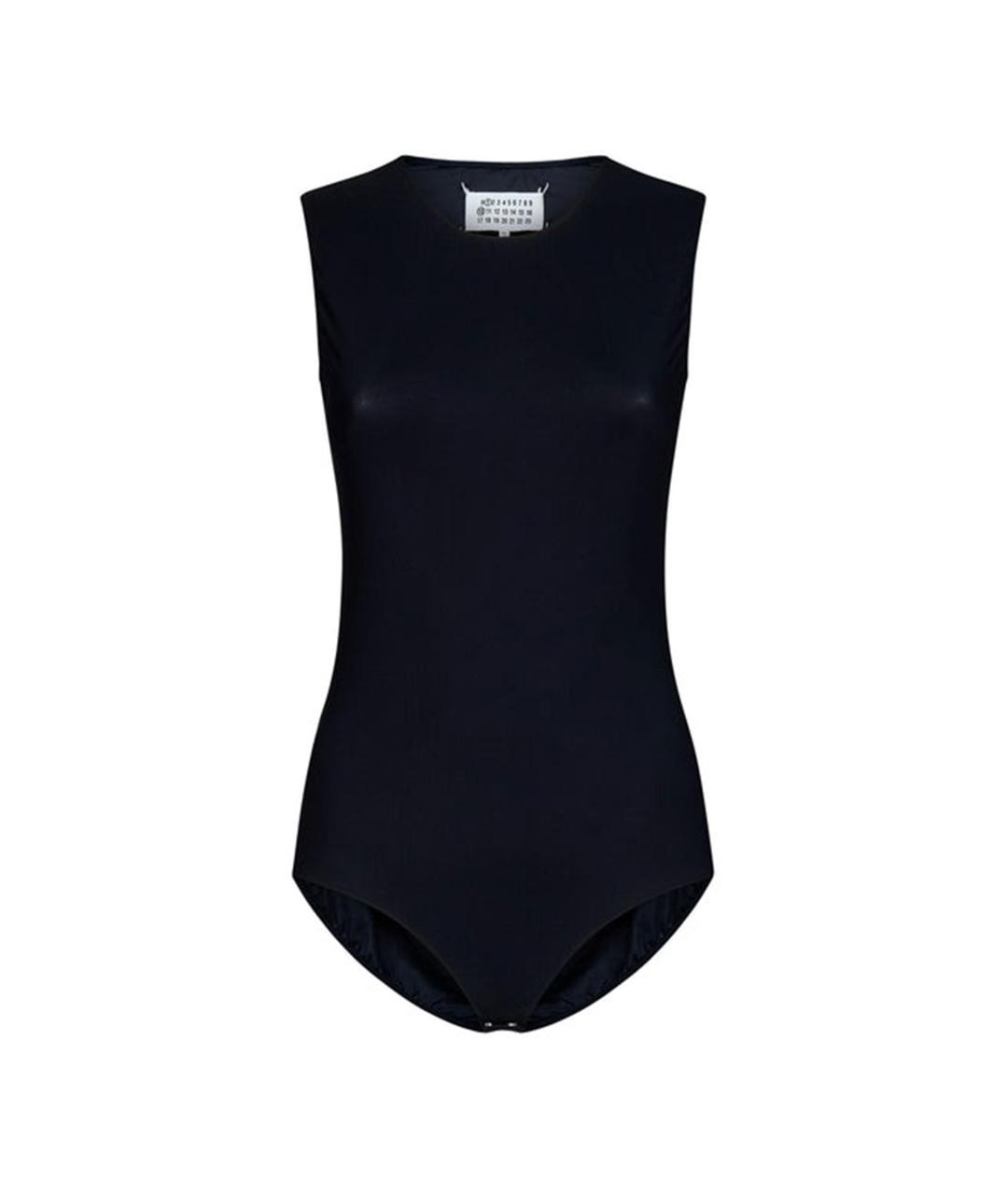 MAISON MARGIELA Черная полиамидовая майка, фото 1