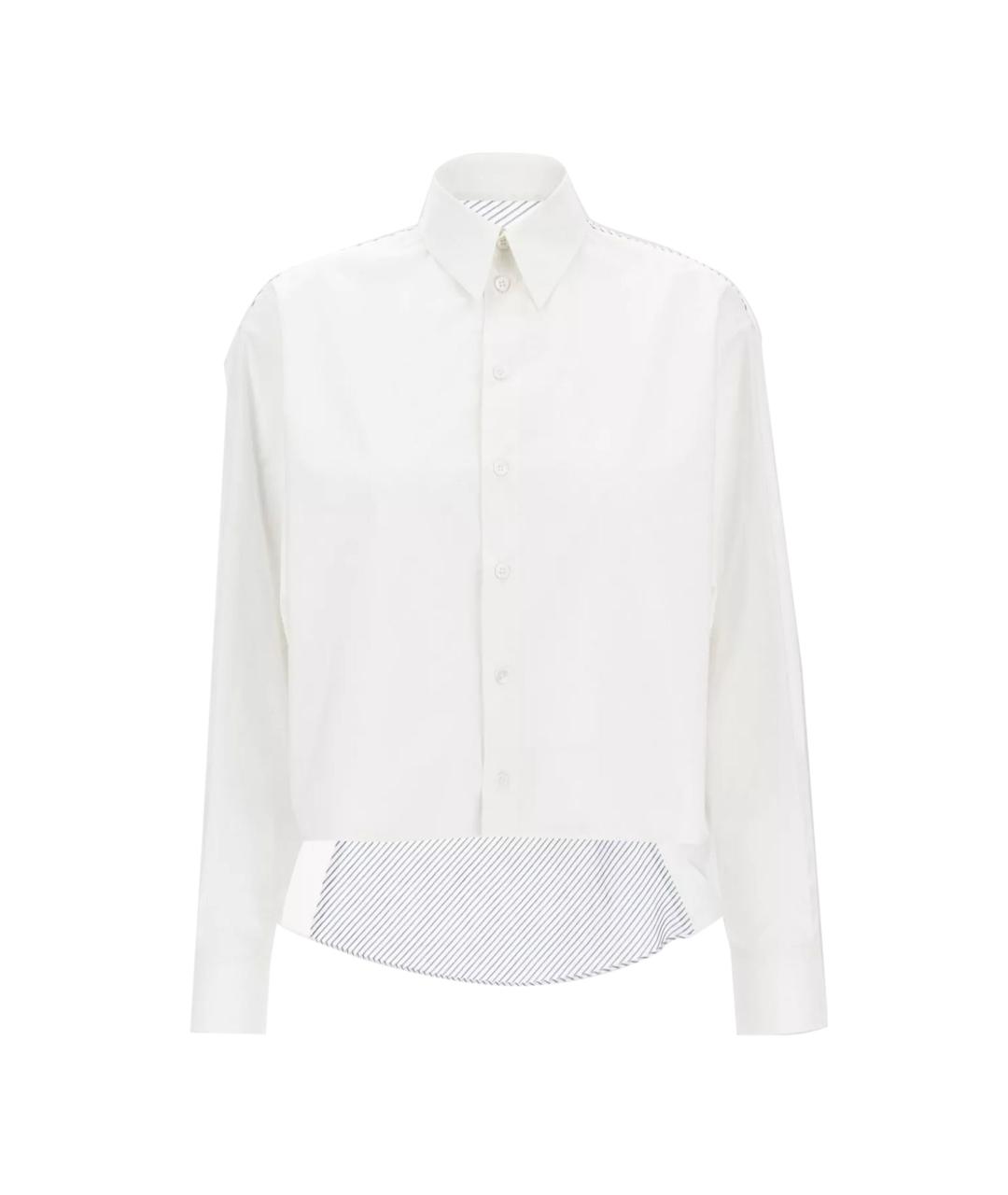 MM6 MAISON MARGIELA Белая хлопковая рубашка, фото 1