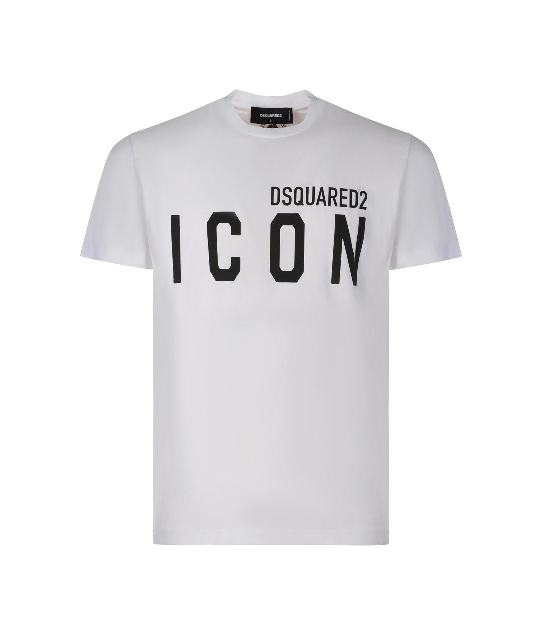 DSQUARED2 Белая хлопковая футболка, фото 1