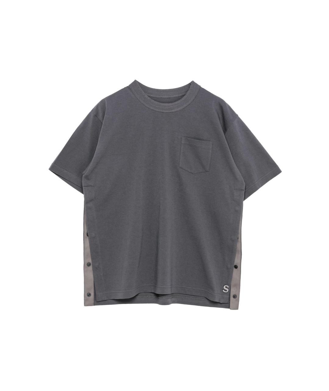 SACAI Серая хлопковая футболка, фото 3