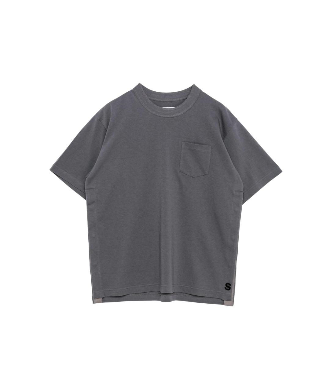 SACAI Серая хлопковая футболка, фото 1