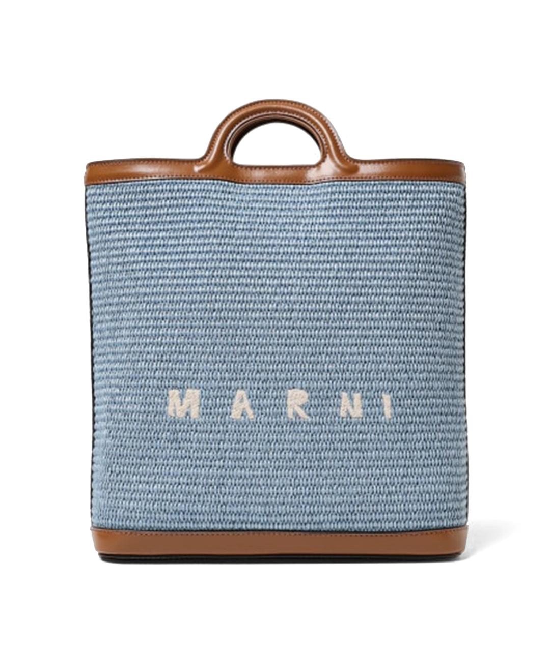 MARNI Голубая сумка тоут, фото 1