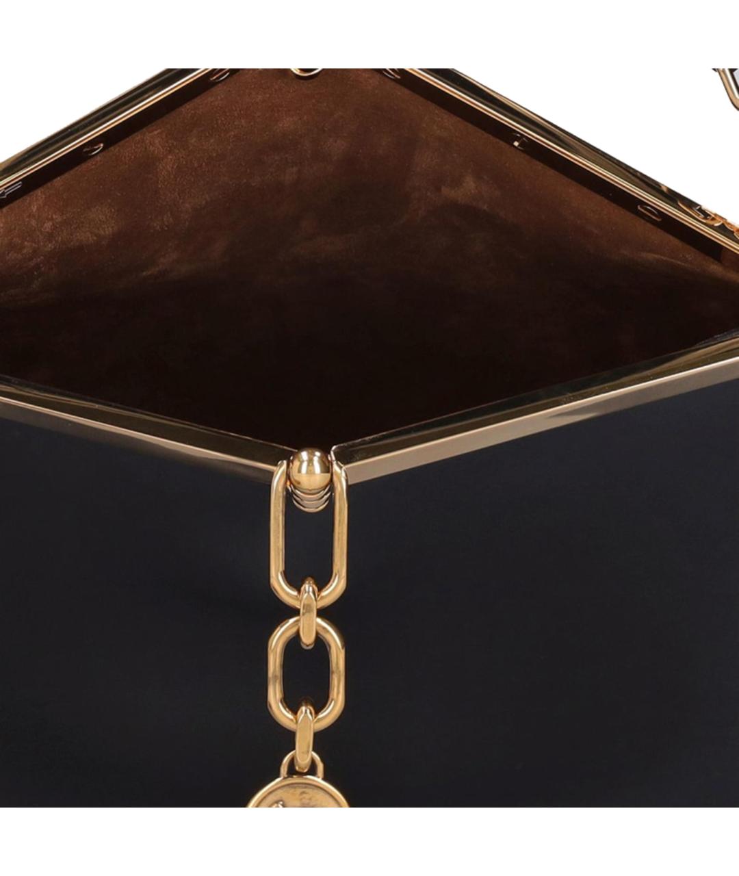 ETRO Черная кожаная сумка через плечо, фото 3