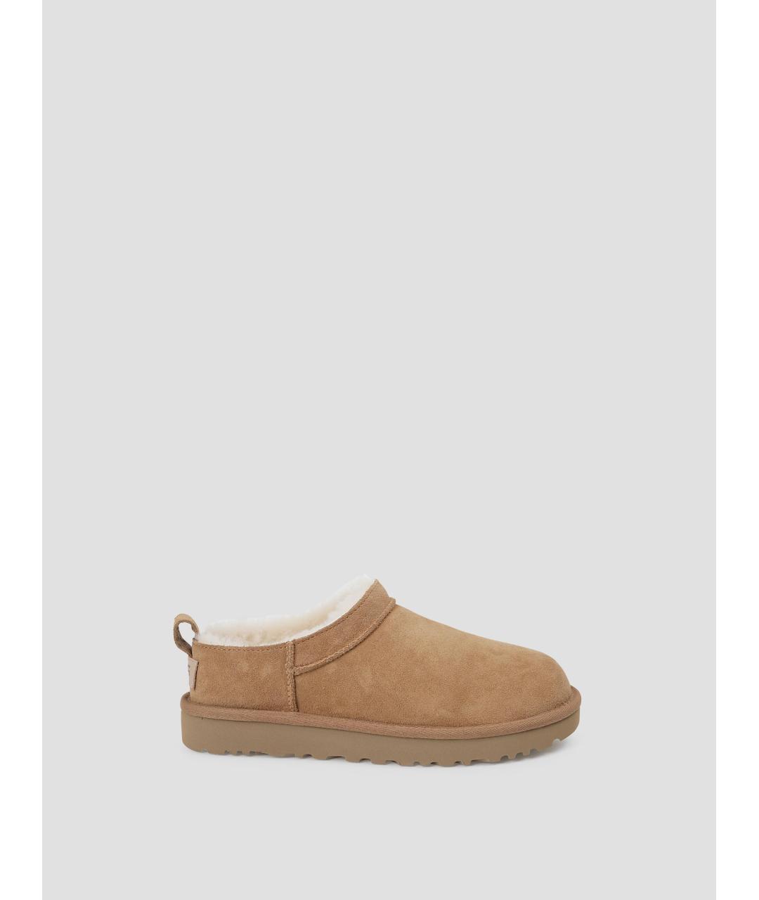 UGG AUSTRALIA Коричневые кожаные ботинки, фото 4