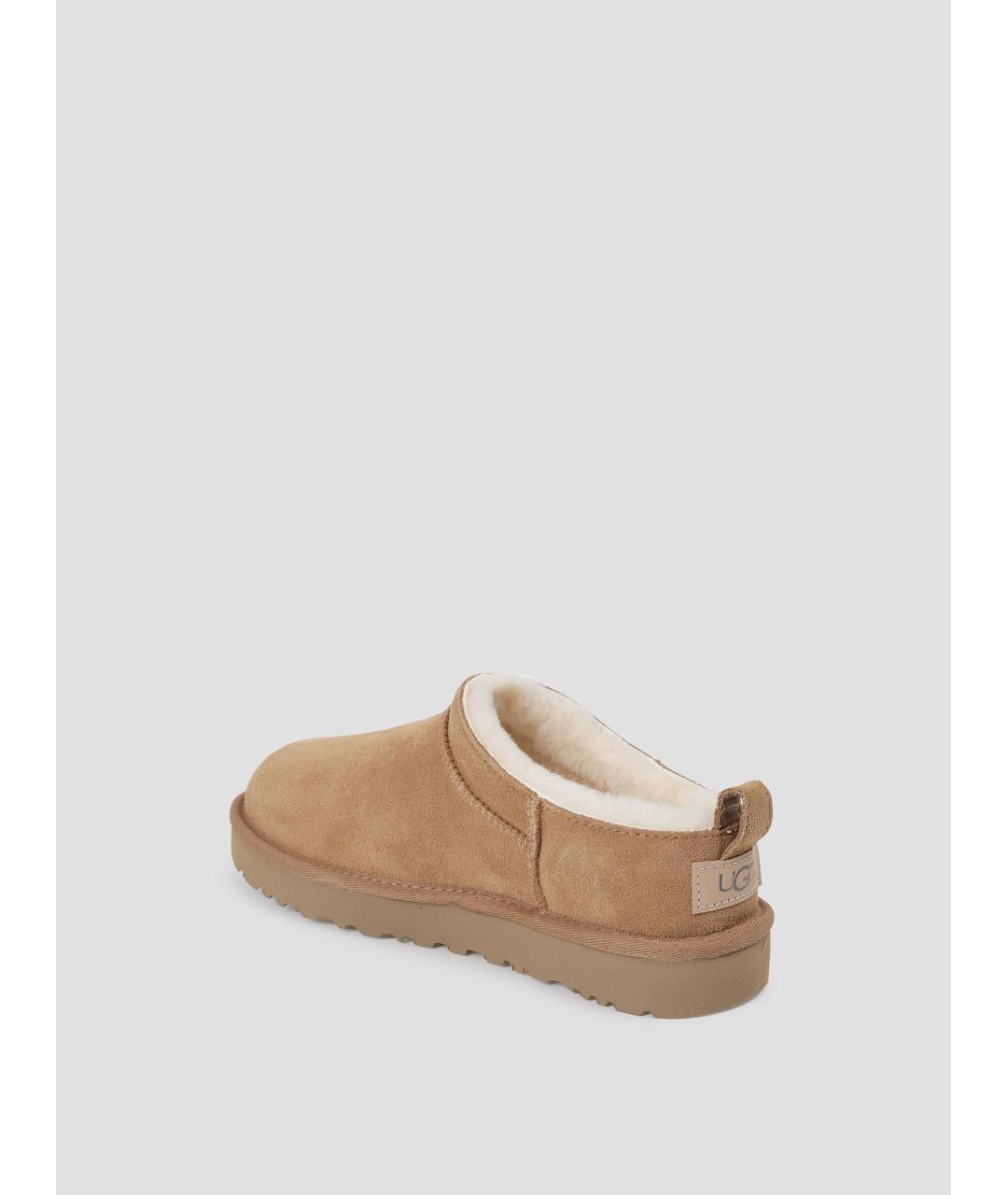 UGG AUSTRALIA Коричневые кожаные ботинки, фото 3