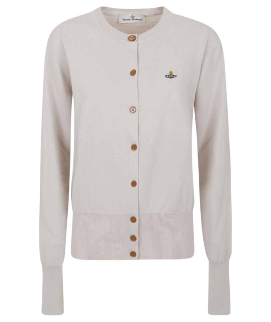 VIVIENNE WESTWOOD Белый хлопковый кардиган, фото 1