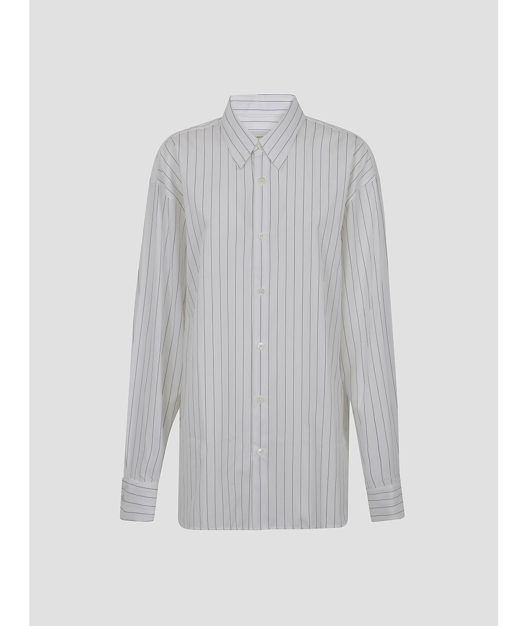 DRIES VAN NOTEN Темно-синяя хлопковая кэжуал рубашка, фото 4