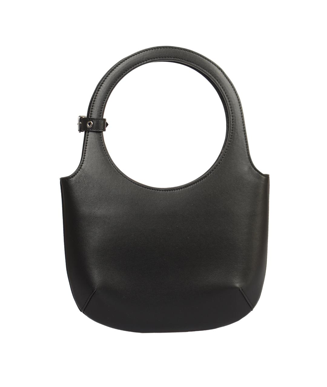 COURREGES Черная кожаная сумка тоут, фото 3