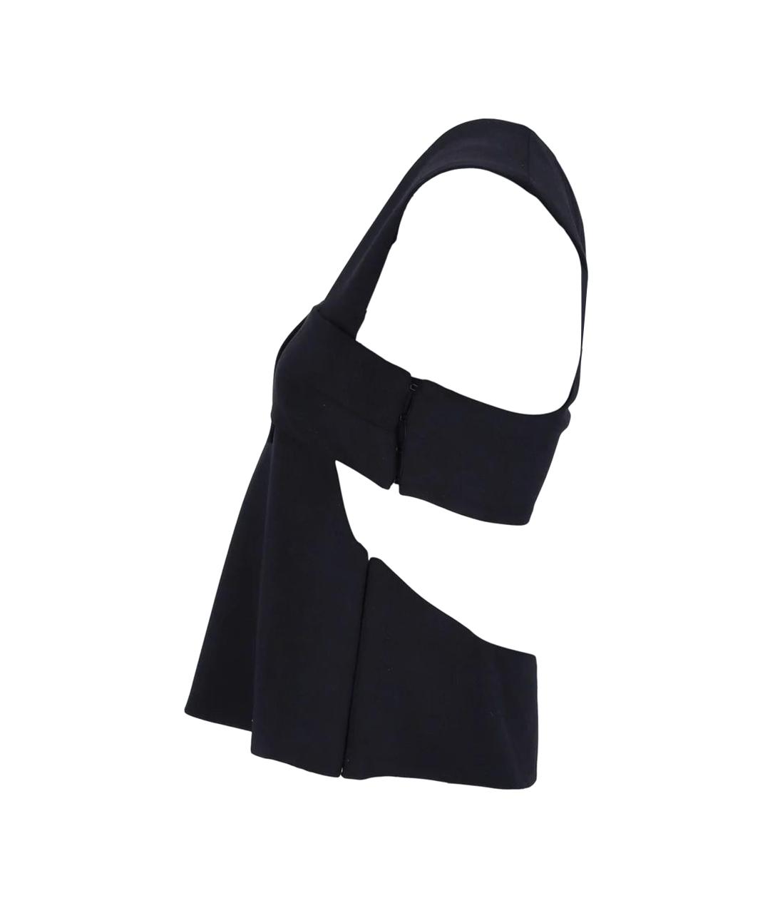 COURREGES Черная полиэстеровая майка, фото 2