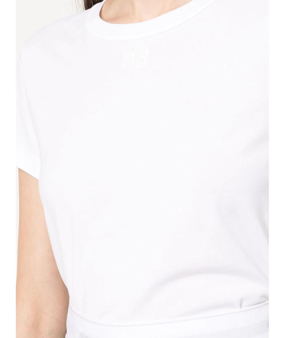 ALEXANDER WANG Белая хлопковая футболка, фото 3