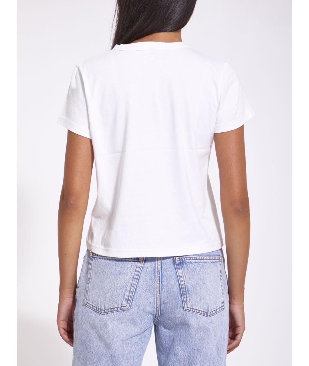 ALEXANDER WANG Белая хлопковая футболка, фото 2