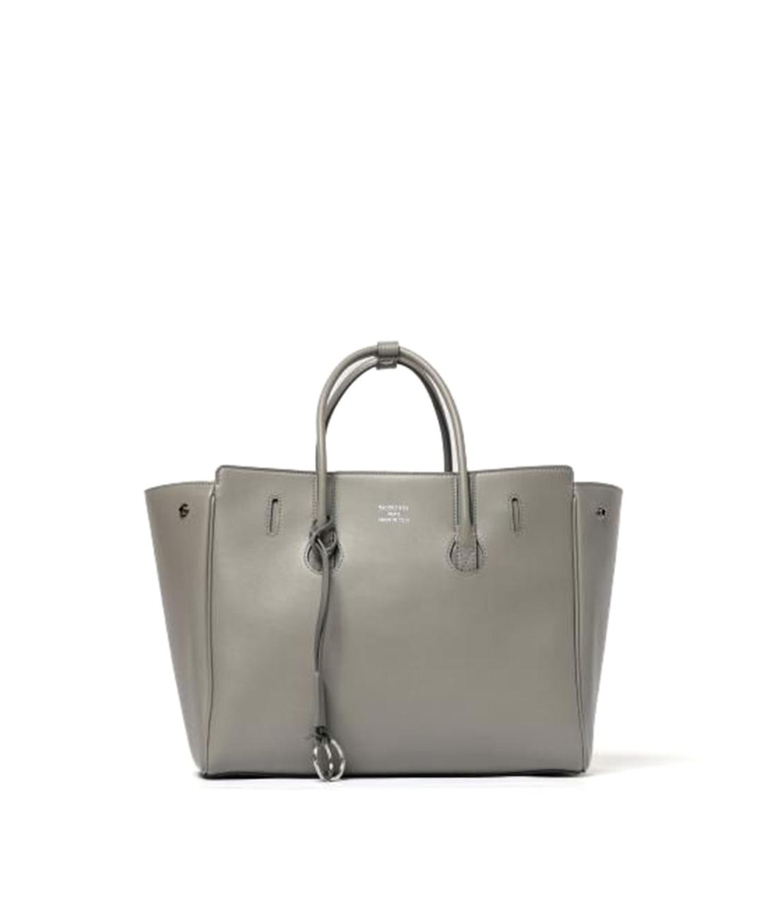 BALENCIAGA Серая кожаная сумка тоут, фото 1