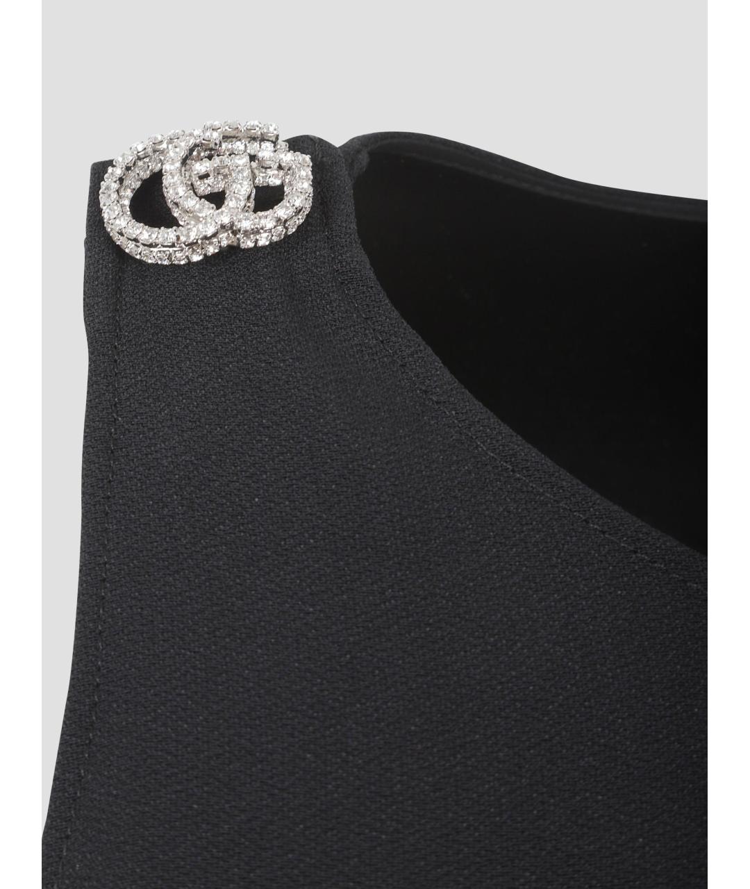 GUCCI Черное ацетатное платье, фото 3