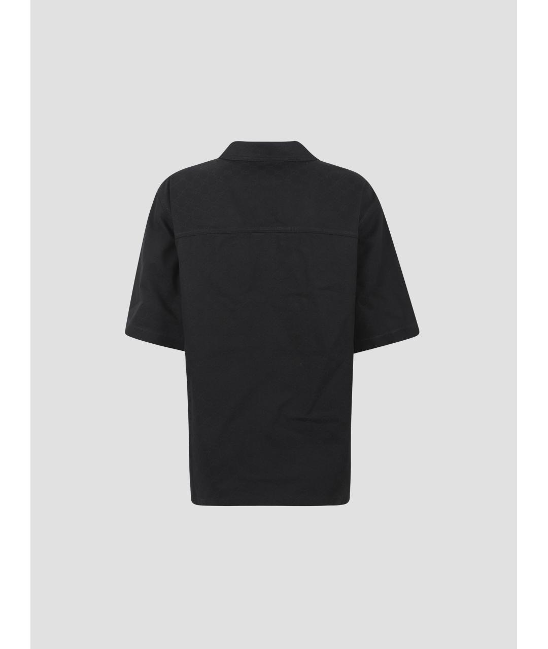 GUCCI Черная хлопковая кэжуал рубашка, фото 2